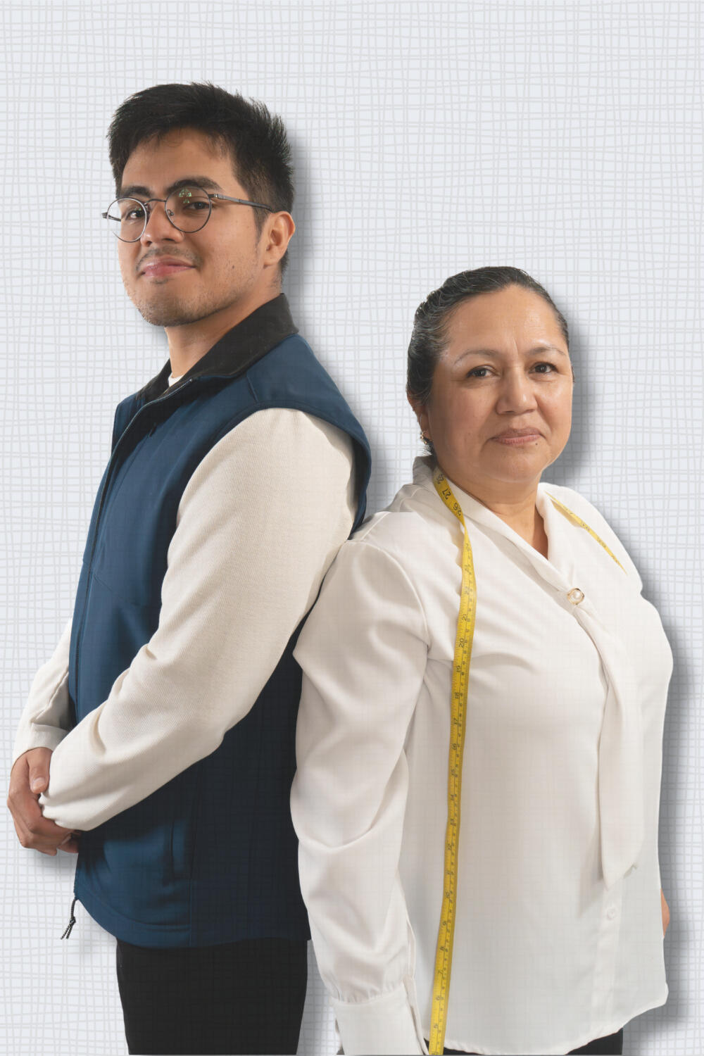 Irma working on alterations at Magic Hands Irma, seamstress at Magic Hands Alterations, working at her sewing machine.